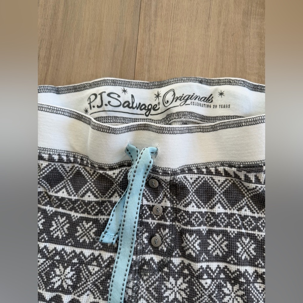 P.J. Salvage Black and White Geometric Pajama Pants - Picture 3 of 5